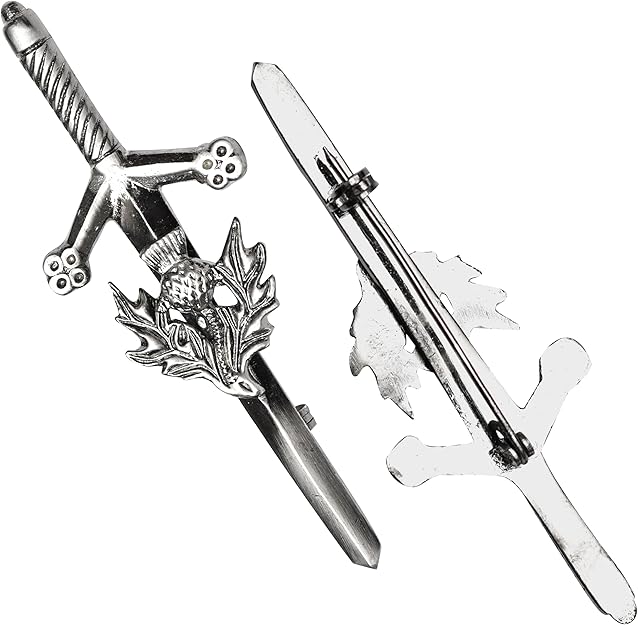 Elegant Black Leather Sporran Chain Belt with Antique Chrome – Premium Quality Scottish Kilt Accessory for Men – Ideal for Highland Attire and Sporrans