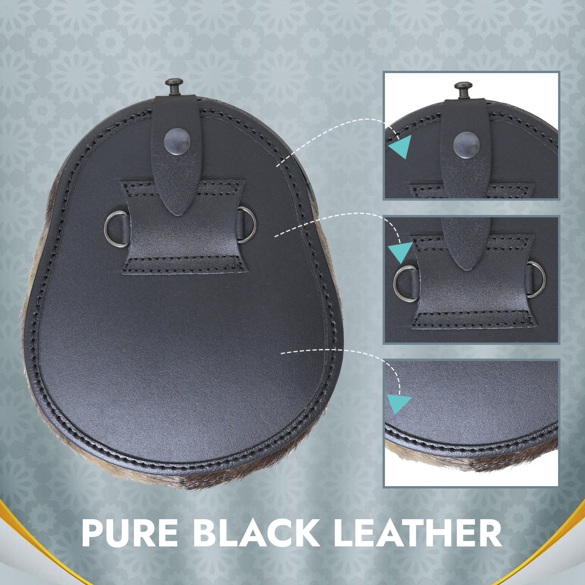 Celtic cantle cross tassels