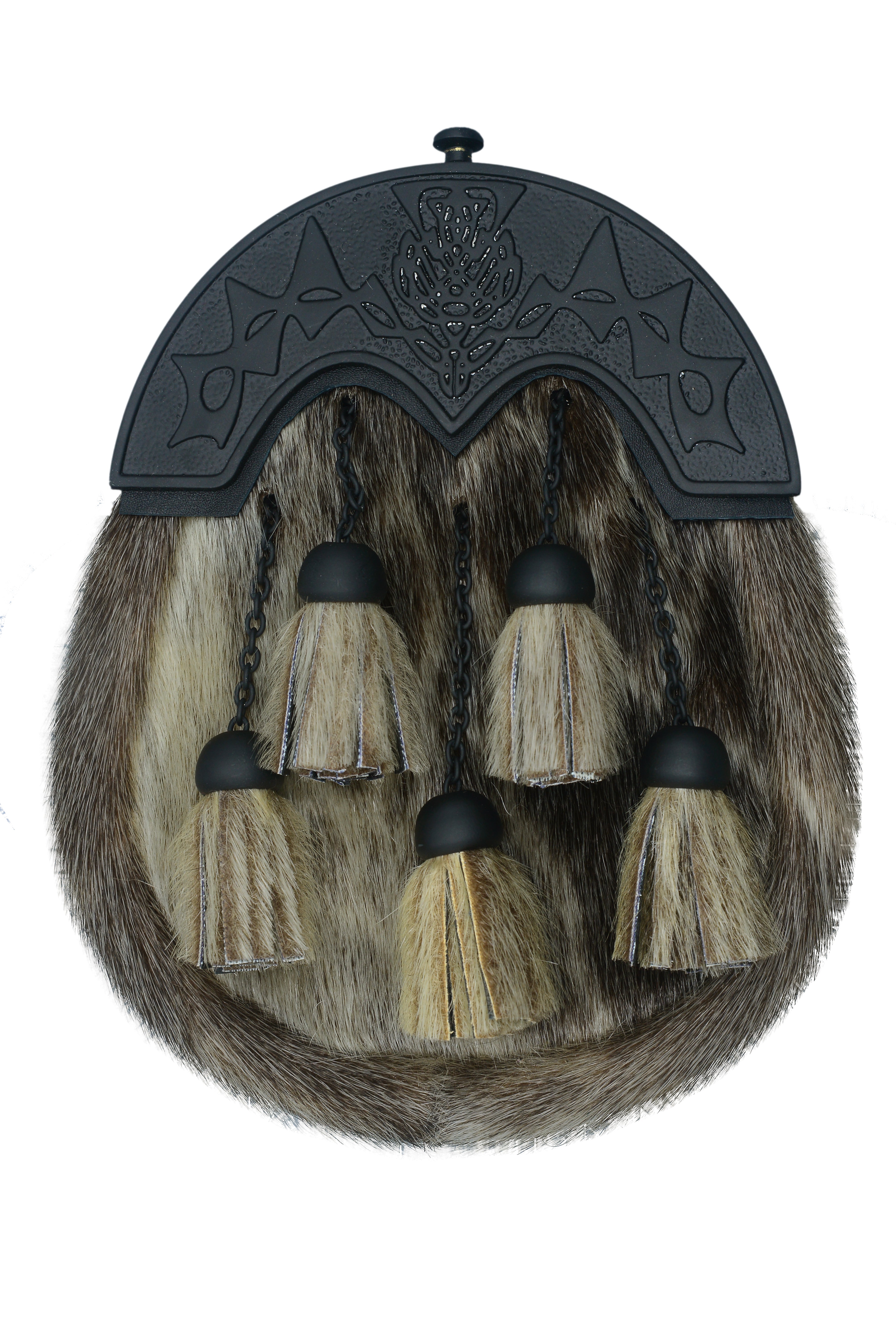 Grey Bovine with Tassels