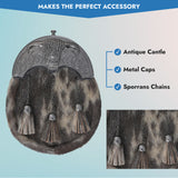 Celtic cantle Cross Tassels 1